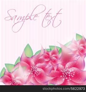 Stylish floral background vector illustration