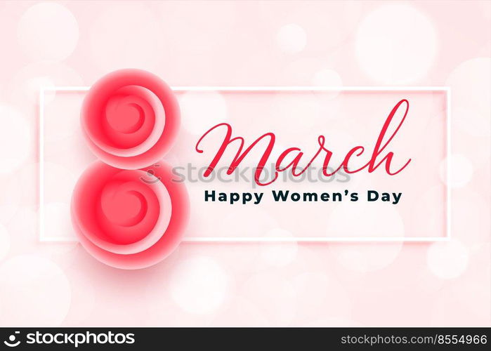 stylish happy womens day greeting background design