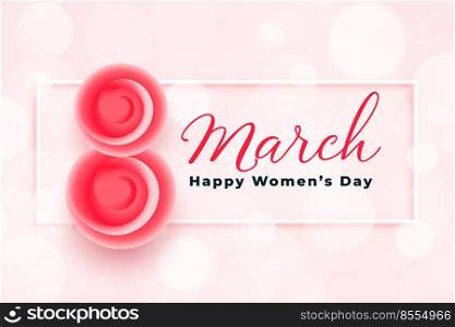stylish happy womens day greeting background design