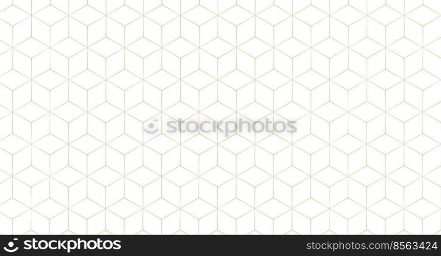 stylish hexagonal line pattern background