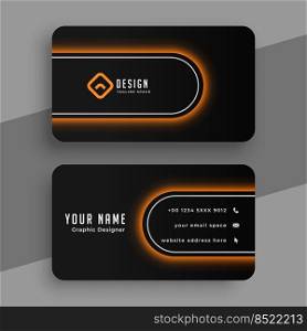 stylish red office business card template