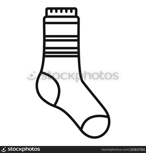 Stylish sock icon outline vector. Winter collection. Wool sock. Stylish sock icon outline vector. Winter collection