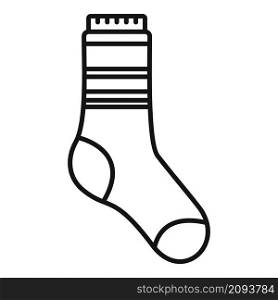 Stylish sock icon outline vector. Winter collection. Wool sock. Stylish sock icon outline vector. Winter collection