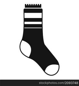 Stylish sock icon simple vector. Winter collection. Wool sock. Stylish sock icon simple vector. Winter collection