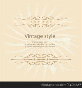 Stylish vector vintage label