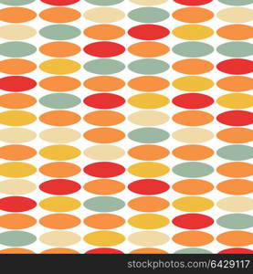 Stylish vintage background from colored circles. Vector illustration .