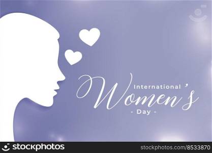stylish womens day event card design