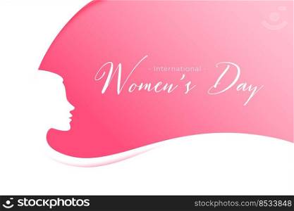 stylish womens day event greeting design