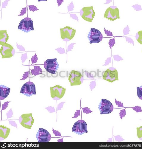 Stylize flower seamless pattern. Elegant botanical background. Abstract floral wallpaper. Design for fabric, textile, wrapping, cover. Vector illustration. Stylize flower seamless pattern. Elegant botanical background. Abstract floral wallpaper.