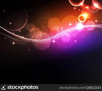 Stylized abstract background with glowing elements