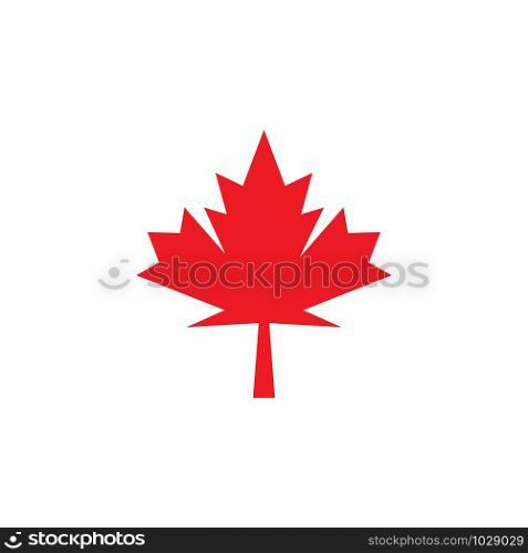 Stylized Autumn Maple Leaf Foliage logo icon