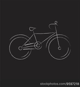 Stylized bicycle vector image