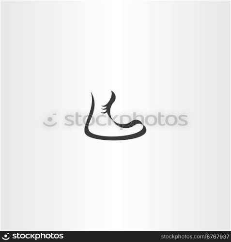 stylized boots vector logo icon design