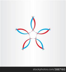 stylized flower vector symbol design
