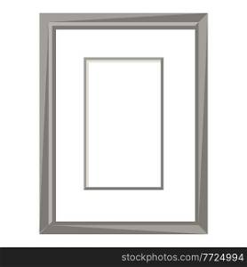Stylized illustration of picture frame. Image for design and decoration. Object or icon in abstract style.. Stylized illustration of picture frame. Image for design or decoration.