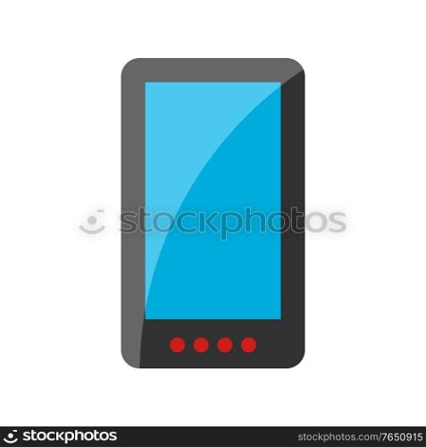 Stylized illustration of smartphone. Home appliance or household item for advertising and shopping.. Stylized illustration of smartphone.