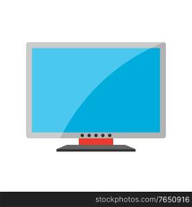 Stylized illustration of television. Home appliance or household item for advertising and shopping.. Stylized illustration of television.
