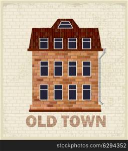 Stylized image of an old town house