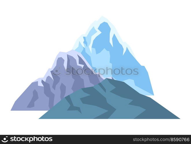 Stylized image of mountains. Natural scene illustration. Abstract style.. Stylized image of mountains. Natural illustration. Abstract style.