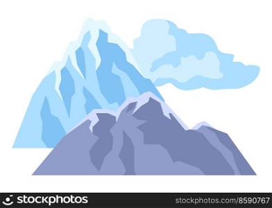 Stylized image of mountains. Natural scene illustration. Abstract style.. Stylized image of mountains. Natural illustration. Abstract style.