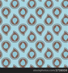 Stylized retro background with tear drops. Vector illustration