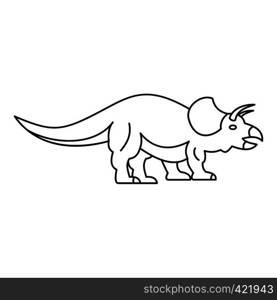 Styracosaurus dinosaur icon. Outline illustration of styracosaurus dinosaur vector icon for web. Styracosaurus dinosaur icon, outline style