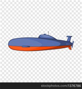 Submarine icon in cartoon style isolated on background for any web design . Submarine icon, cartoon style