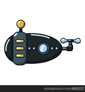 Submarine navy icon. Cartoon illustration of submarine navy vector icon for web. Submarine navy icon, cartoon style