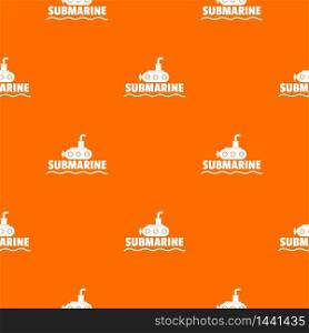 Submarine pattern vector orange for any web design best. Submarine pattern vector orange