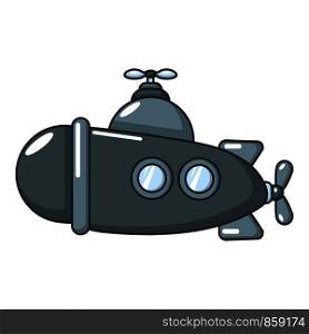 Submarine sea icon. Cartoon illustration of submarine sea vector icon for web. Submarine sea icon, cartoon style