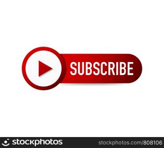 Subscribe button icon. Vector stock illustration. Business concept subscribe pictogram.