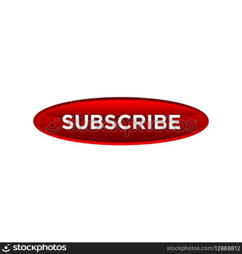 subscribe button website vector template