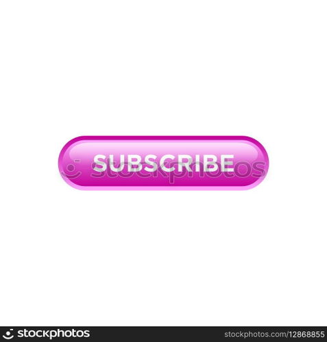 subscribe button website vector template