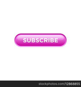 subscribe button website vector template