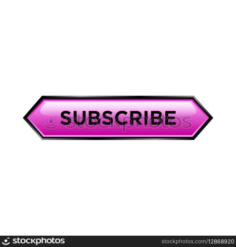 subscribe button website vector template