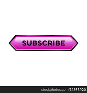 subscribe button website vector template