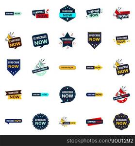 Subscribe Now 25 Premium Vector Banners for Graphic Designers