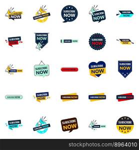 Subscribe Now 25 Vector Banners for Compelling Marketing Materials
