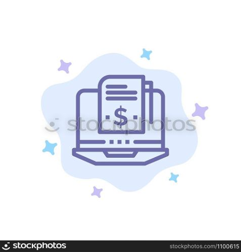 Subscription, Model, Subscription Model, Digital Blue Icon on Abstract Cloud Background