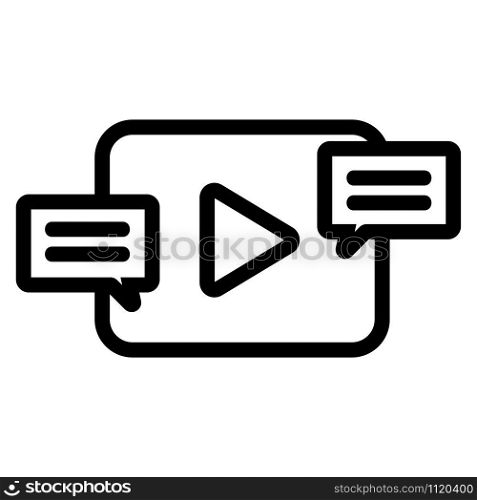 subtitles for the film and icon vector. A thin line sign. Isolated contour symbol illustration. subtitles to the film icon vector. Isolated contour symbol illustration