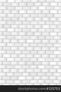 Subtle white grunge brick wall with grey cement background