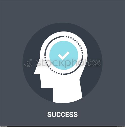 success icon concept. Abstract vector illustration of success icon concept