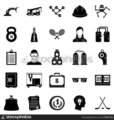 Success icons set. Simple set of 25 success vector icons for web isolated on white background. Success icons set, simple style