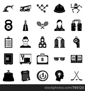 Success icons set. Simple set of 25 success vector icons for web isolated on white background. Success icons set, simple style