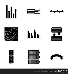 Success in business icons set. Simple illustration of 9 success in business vector icons for web. Success in business icons set, simple style