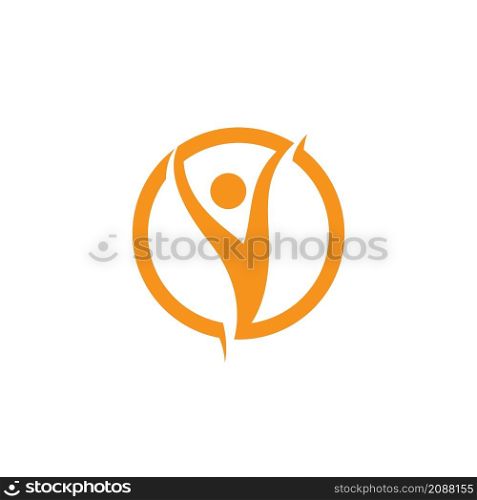 Success people care logo icon template