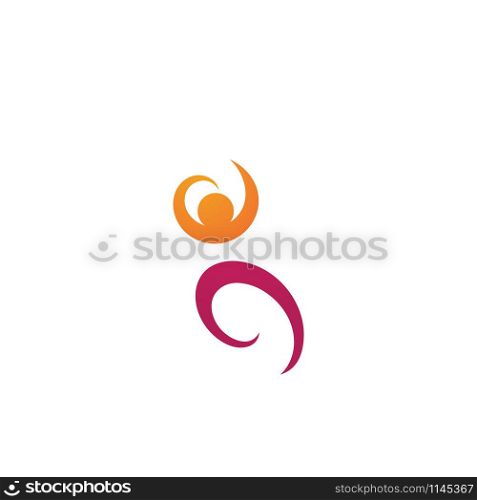 Success people health life logo and symbol vector