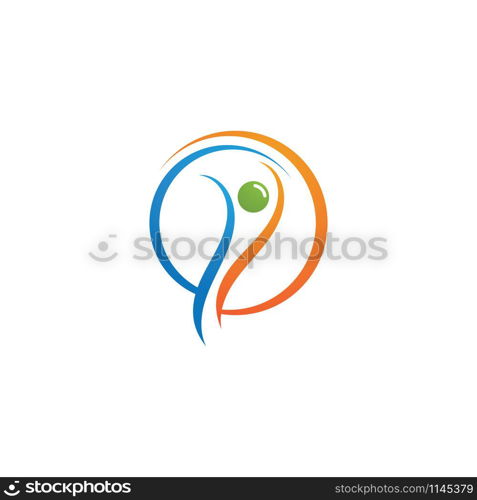 Success people health life logo and symbol vector