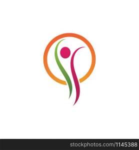 Success people health life logo and symbol vector