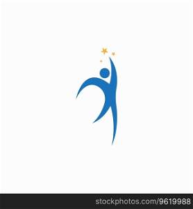 Success People Icon  And Symbol Template Vector